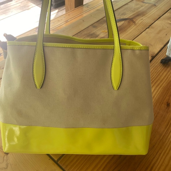 Kate Spade Citrine and Cream Tote Bag - Picture 2 of 3